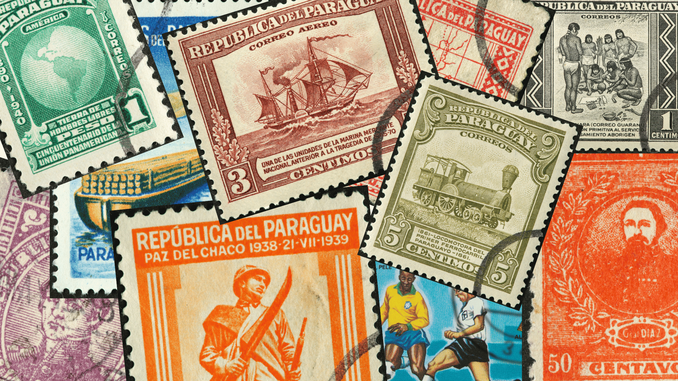 paraguay history mail stamps